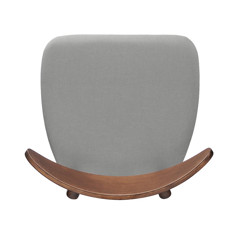 Set of 2 Retro Rubberwood Chairs with Ergonomic Back & Plush Cushions