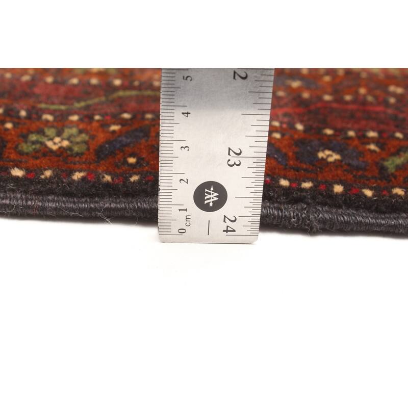 ECARPETGALLERY Hand-knotted Teimani Red Wool Rug - 2'11 x 4'7