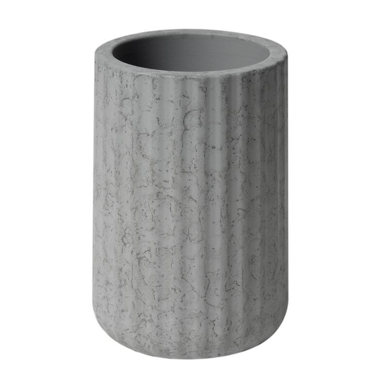 ALFI brand 5 Piece Solid Concrete Gray Matte Bathroom Accessory Set - Grey