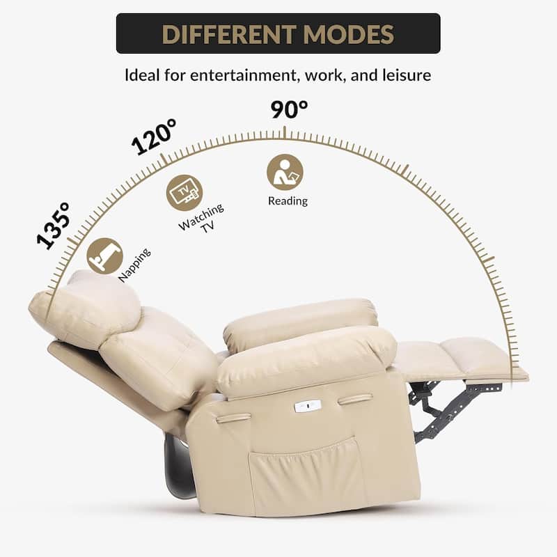 Oversized Recliner with Heat