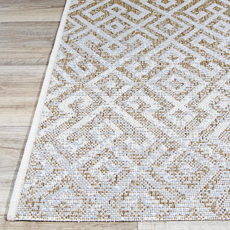 Samantha Greek Key Indoor/ Outdoor Area Rug
