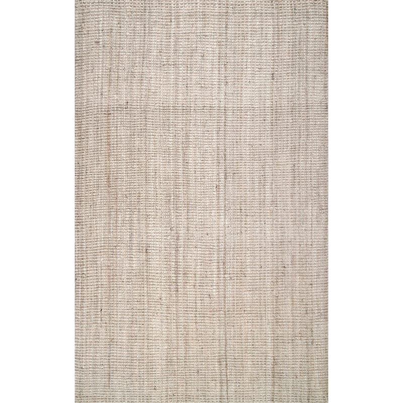 Nuloom Ashli Solid Farmhouse Jute Area Rug