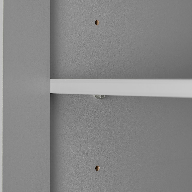2 Door Bathroom Storage Cabinet 71" Tall Wooden Bathroom Cabinet w/ Adjustable Shelves Bathroom Floor Cabinet Storage Unit