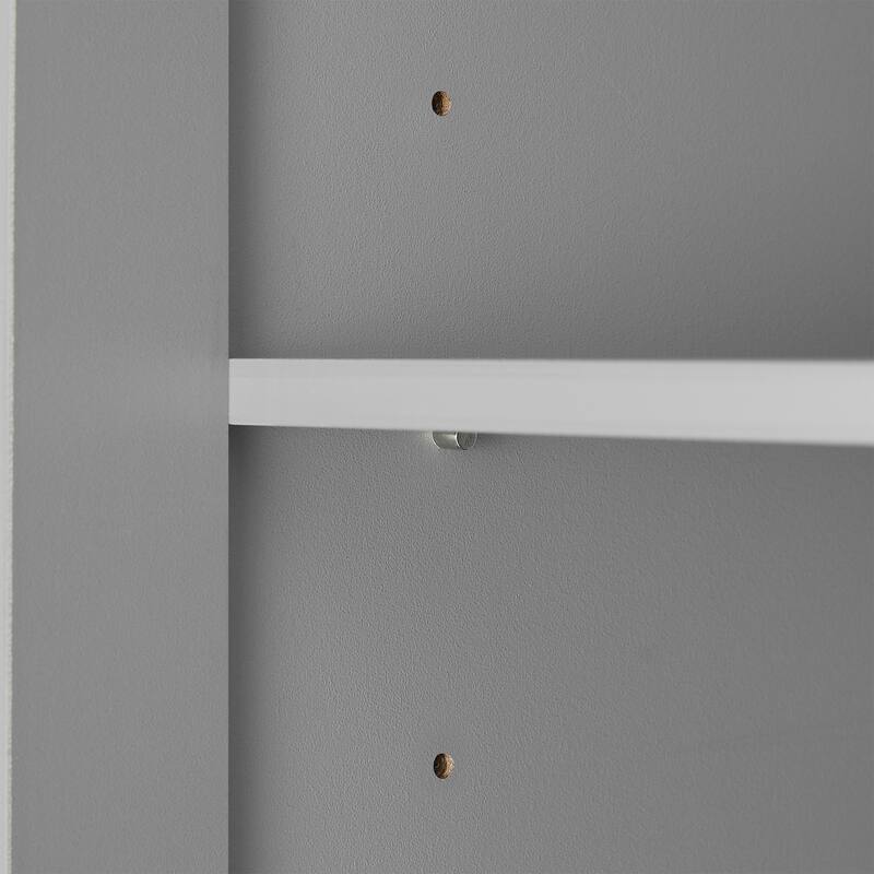 GDFStudio - Lucas Spacious Two-Door Storage Cabinet with Adjustable Shelves