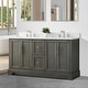 preview thumbnail 16 of 26, Vanity Art 60" Double Sink Bathroom Vanity with Top & Backsplash
