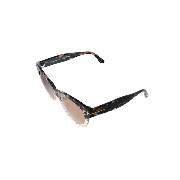 Tom Ford Lou TF 741 55E 53mm Womens Havana Frame Red Lens Sunglasses. Opens flyout.