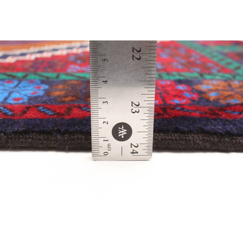 ECARPETGALLERY Hand-knotted Teimani Dark Red Wool Rug - 2'10 x 4'8