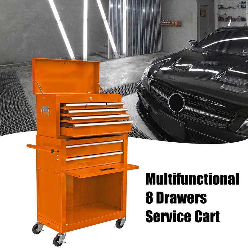 High Capacity Rolling Tool Chest with Wheels and Drawers,