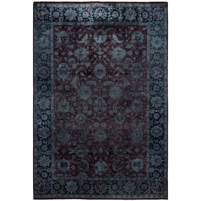 Overdyed One-of-a-Kind Hand-Knotted Area Rug - Gray - 6' 0" x 9' 0"