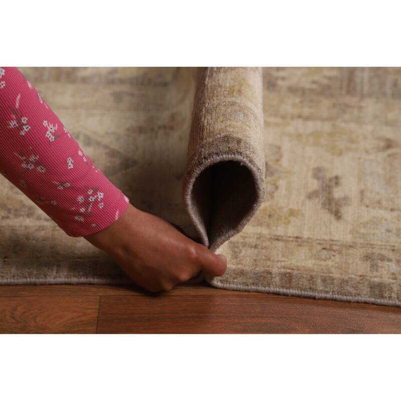 Vegetable Dye Oushak Turkish Area Rug Oriental Handmade Wool Carpet - 8'6"x 11'9"