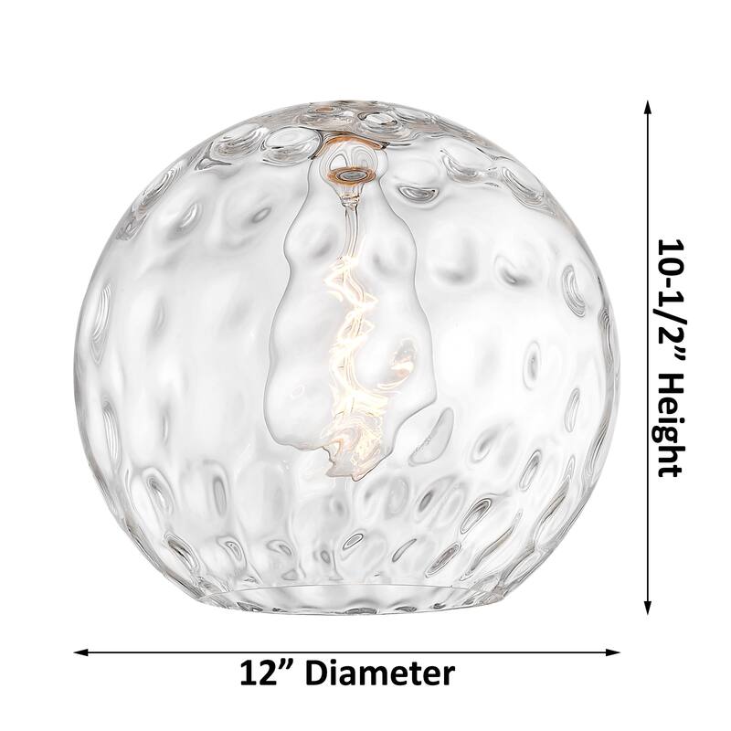 Innovations Lighting Athens Water Glass 1 Light 12" Mini Pendant