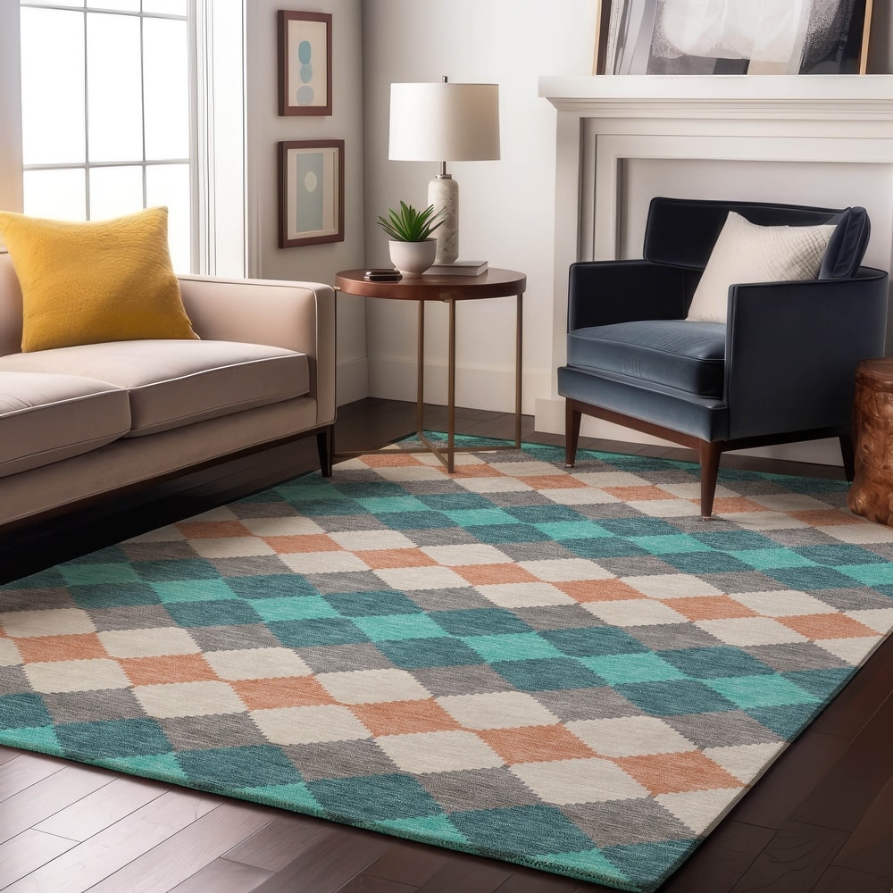 Premium Washable Super Soft Diamond Modern Mayfield Rug