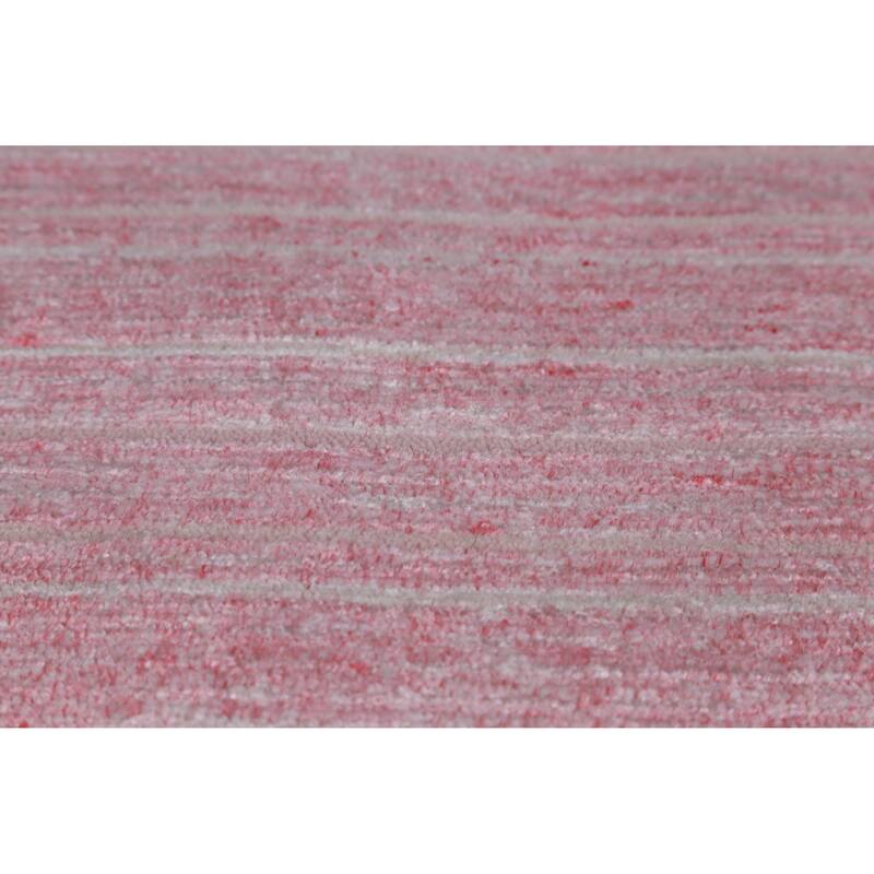 Hand Knotted Oriental 100% Wool Carpet Tribal Animal Pictorial Pink Gabbeh Area Rug - 9' 11'' X 9' 8''