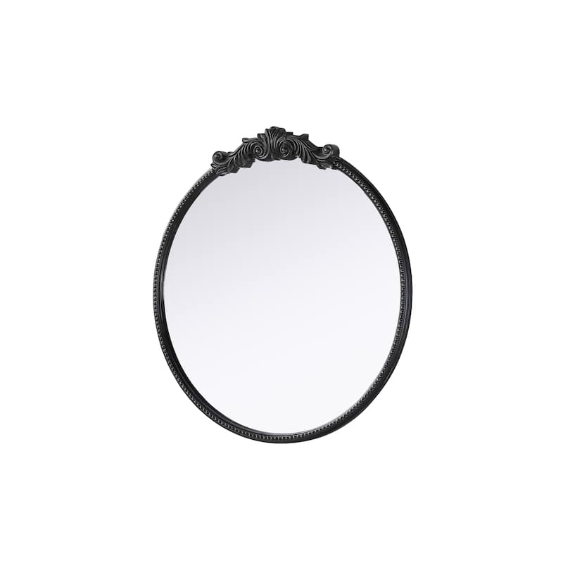 Isabeau Vintage Round Resin Mirror
