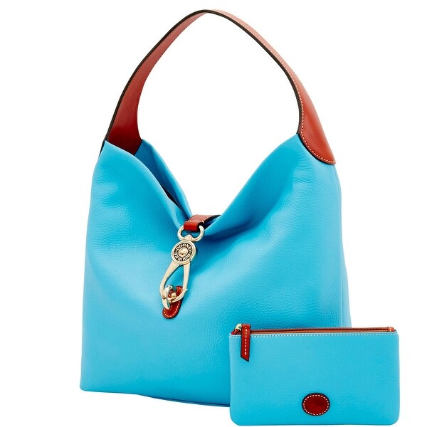 dooney & bourke pebble grain logo lock shoulder bag