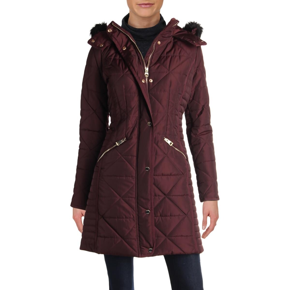 guess classic hooded parka