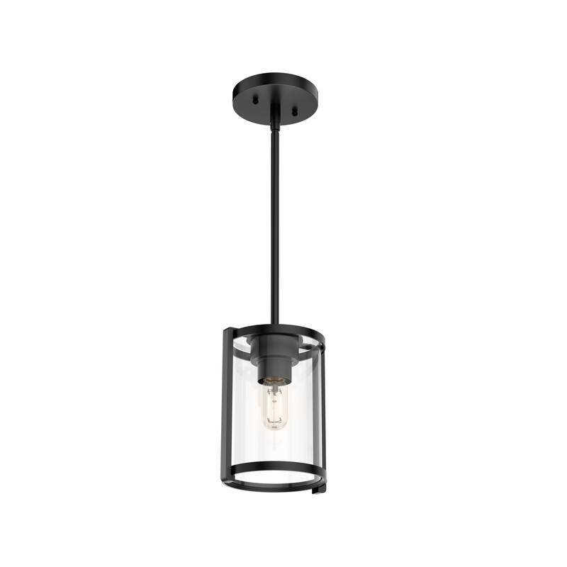 Hunter Astwood 1 Light Mini Pendant, Kitchen Island, Dining Room Table - Transitional, Art-Deco, Contemporary, Caged