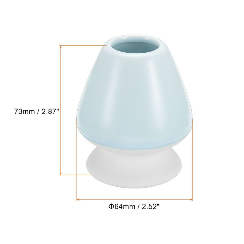 Ceramic Chasen Stand 73mm Matcha Whisk Holder Teas Set Whisks Stand - Light Blue