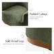 preview thumbnail 68 of 67, HULALA HOME Gema Modern Swivel Chenille Ergonomic Barrel Accent Chair with Solid Wood Legs Set of 2