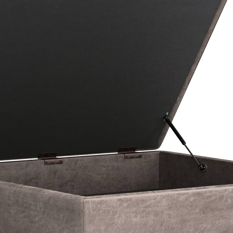 XL Square Coffee Table Storage Ottoman
