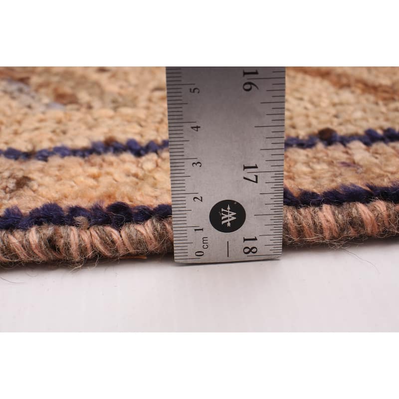 ECARPETGALLERY Hand-knotted Melis Vintage Copper Wool Rug - 4'2 x 12'2