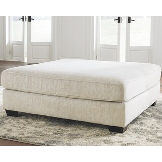 Rawcliffe Off White Oversized Accent Ottoman