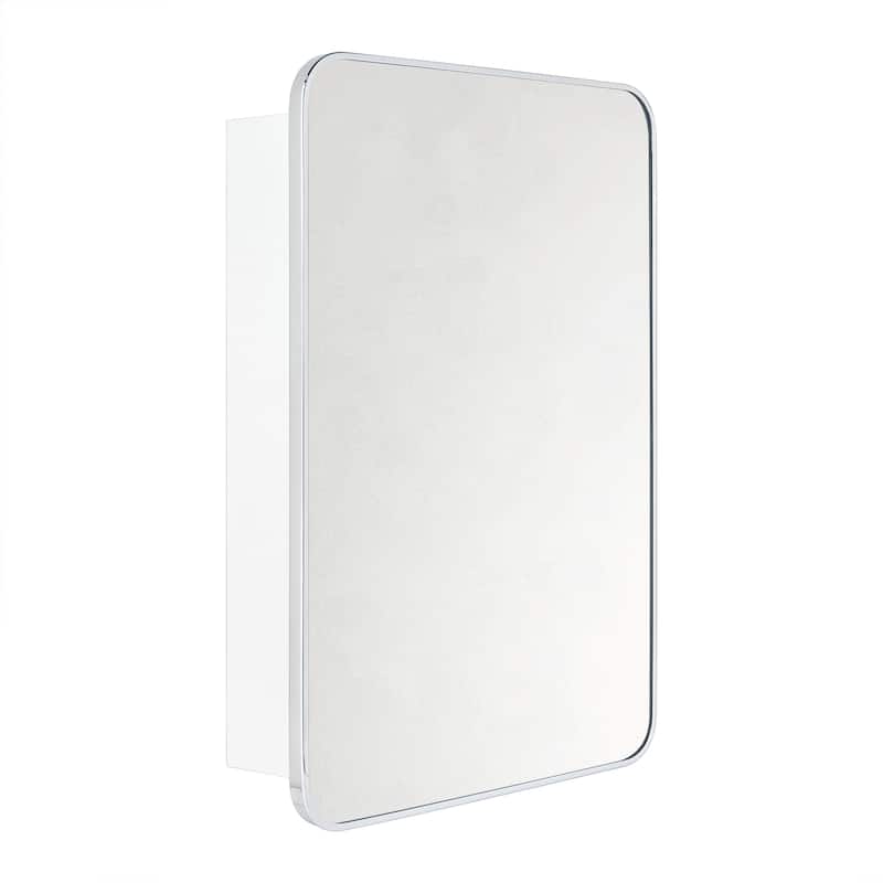 TEHOME Garnes Recessed or Surface Mount Framed Medicine Cabinet with Adjustable Shelves
