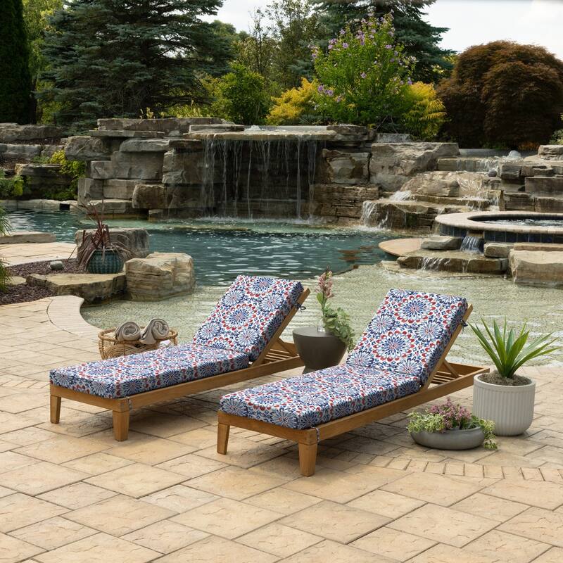 ARDEN Foam Outdoor Chaise Lounge Cushion, 21 x 72