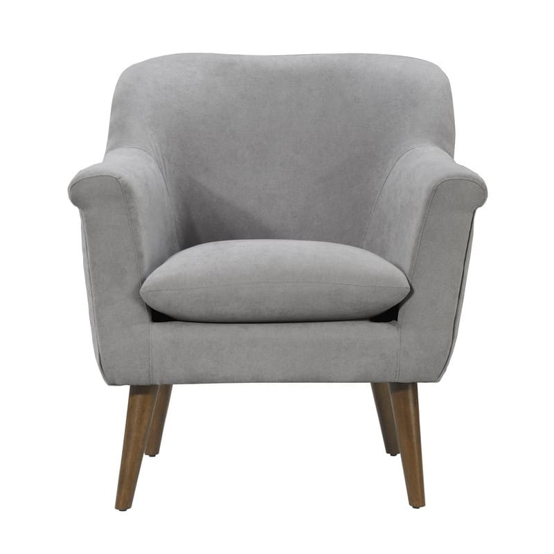 Mid-Century Modern Style 31.5" Steel Woven Fabric Oversized Armchair