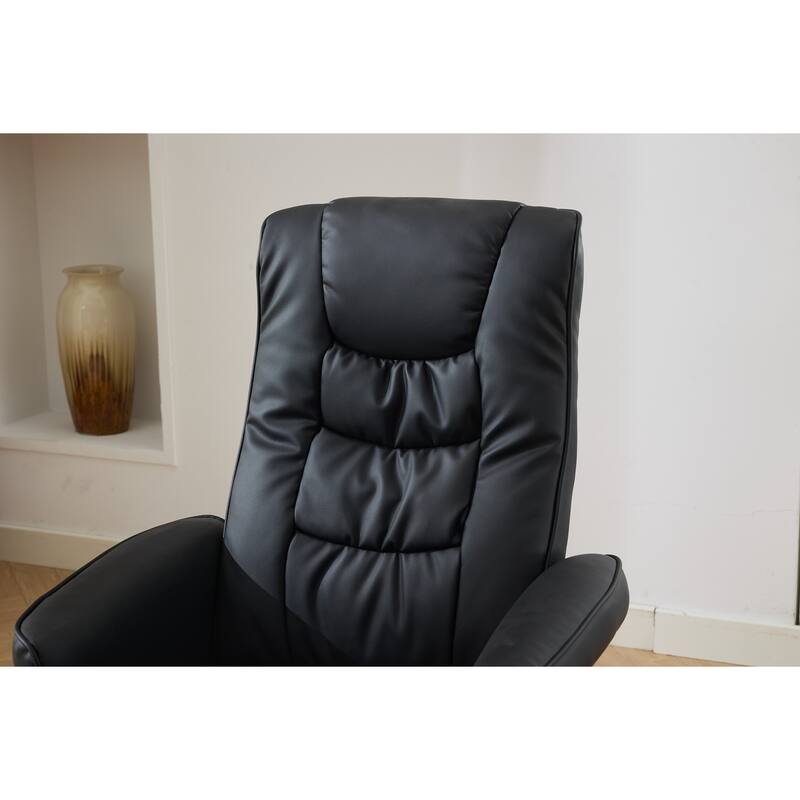 360° Swivel Massage Lounge Chair with 5-Point Vibration & Heated Seat