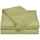 preview thumbnail 11 of 24, 1200 Thread Count Cotton Deep Pocket Luxury Hotel Stripe Sheet Set Sage - California King