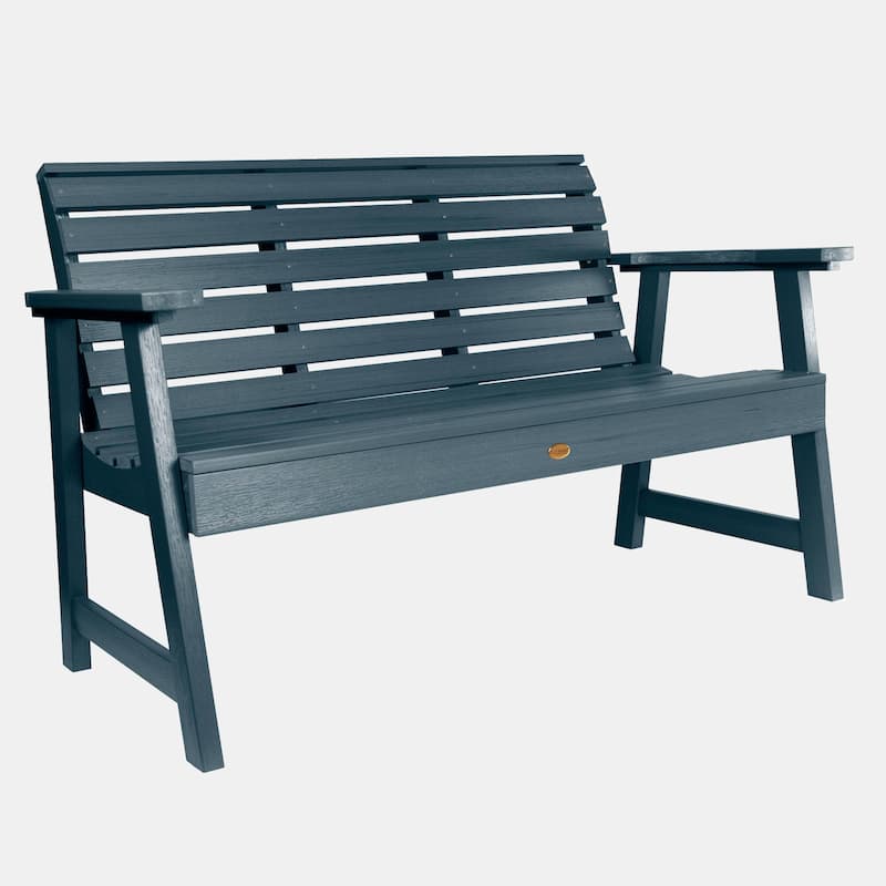 HIGHWOOD Weatherly Eco-Friendly 4-foot Garden Bench - N/A - Blue