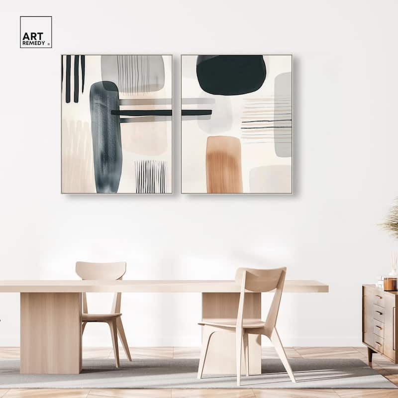 Softened Dimensions Canvas Set of 2 by Art Remedy