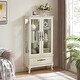 preview thumbnail 66 of 106, GDFStudio - Traditional Storage Curio Cabinet with Tempered Glass Doors and Lighted Display