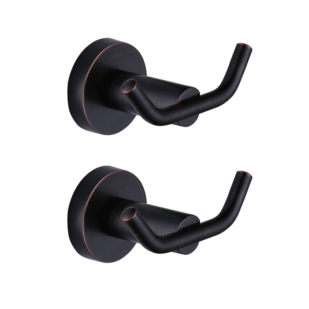 WOWOW Knob-Hook Double Robe/Towel Hook 2-Pieces