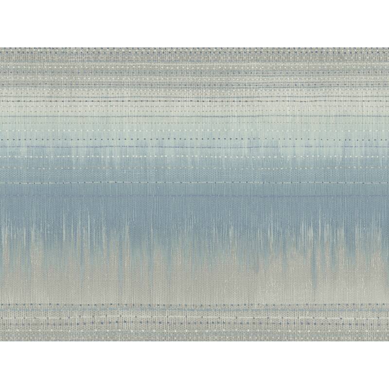 Eaubonne Blue Unpasted Paper Unpasted Bohemian Desert Textile Wallpaper Covers about 60.75 sq. ft. - Blue