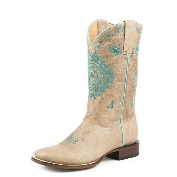 tan leather cowboy boots ladies