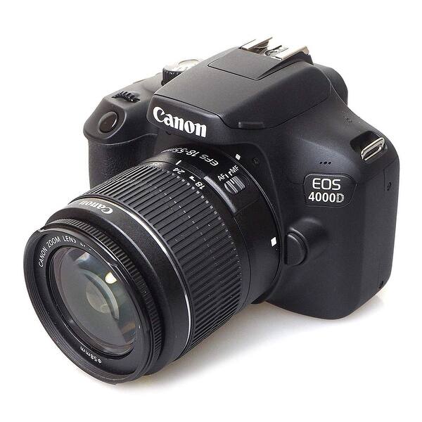 Shop Canon Eos Rebel 4000d Digital Slr Camera Ef S 18 55mm F 3 5 5 6 Dc Iii Lens Kit Essential Accessory Bundle Overstock 29206141