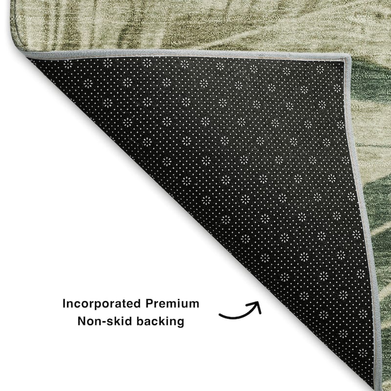 Premium Washable Super Soft Tropical Floral Mayfield Rug