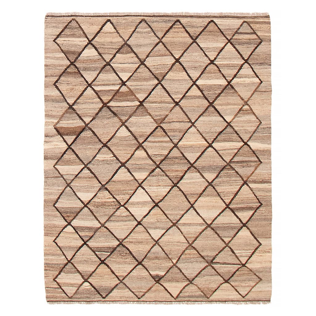 Sivas Taupe Kilim 5'1" x 6'5" - 5'1 x 6'5