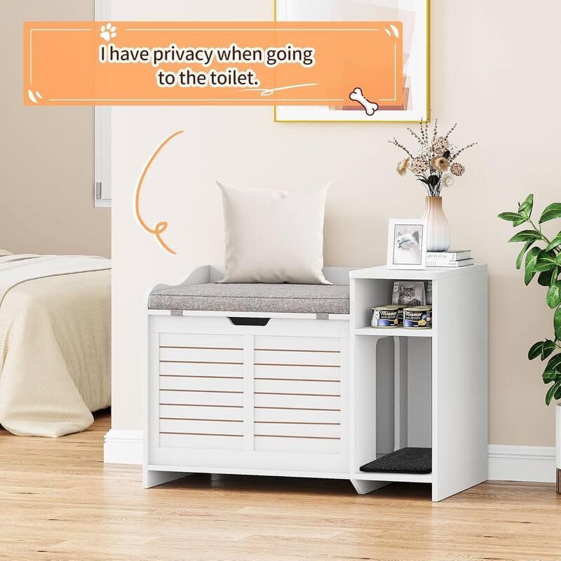 Cat Litter Box with Cushion