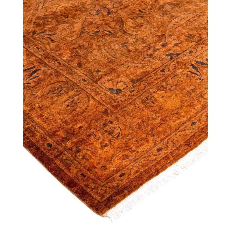 Fine Vibrance, One-of-a-Kind Hand-Knotted Area Rug - Brown, 4' 1" x 6' 3" - 4' 1" x 6' 3"