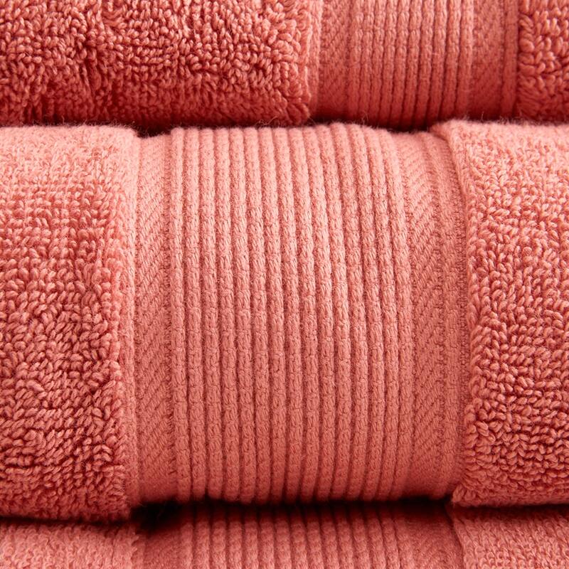 One hundred percent Cotton 8 Piece Antimicrobial Towel Set