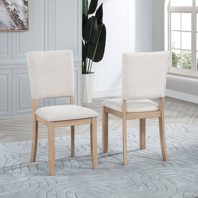 Best Master Furniture Harmony Beige Dining Chair (Set of 2)