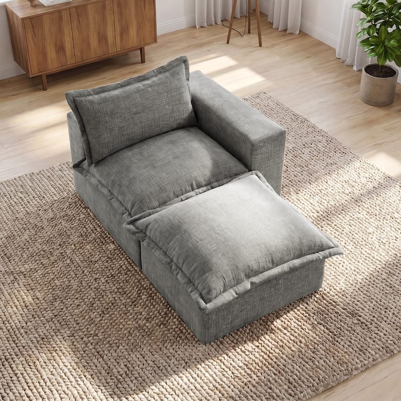 Comfy Cloud Couch Plush Modular Sectional Sofa For Living Room
