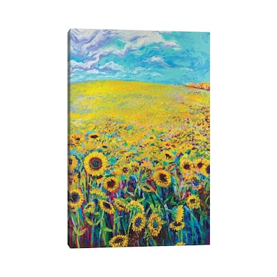 iCanvas "Sunflower Triptych Panel I" by Iris Scott Canvas Print