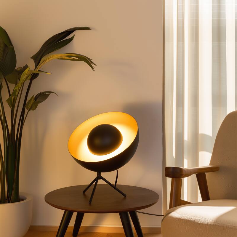 Mid Century Satellite Radar Table Lamp