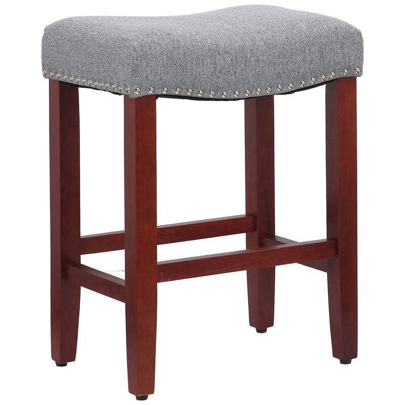 Jameson Upholstered Polyester Cherry 24 Inch Counter Stool