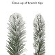preview thumbnail 9 of 7, Puleo International 4 ft. Pre-Lit Flocked Virginia Pine Artificial Tree