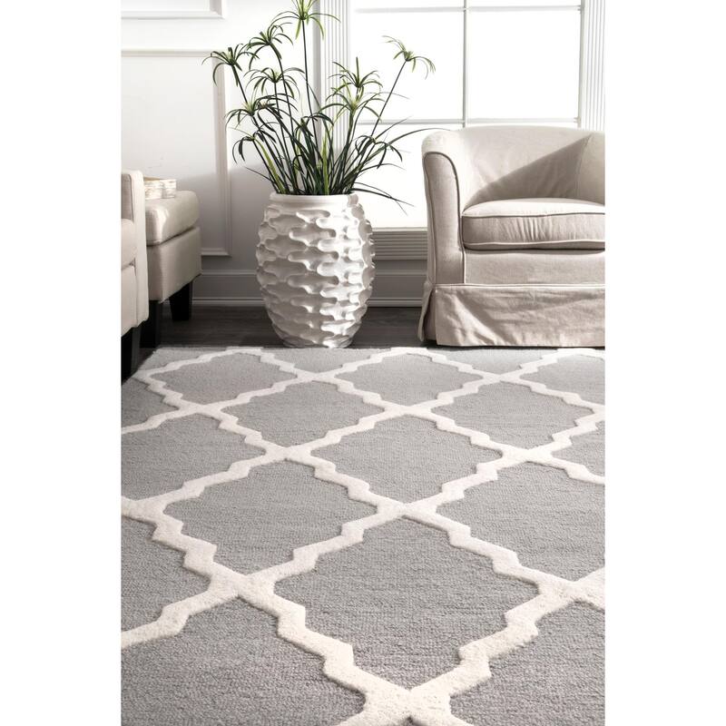 Nuloom Hand Hooked Marrakech Trellis Area Rug
